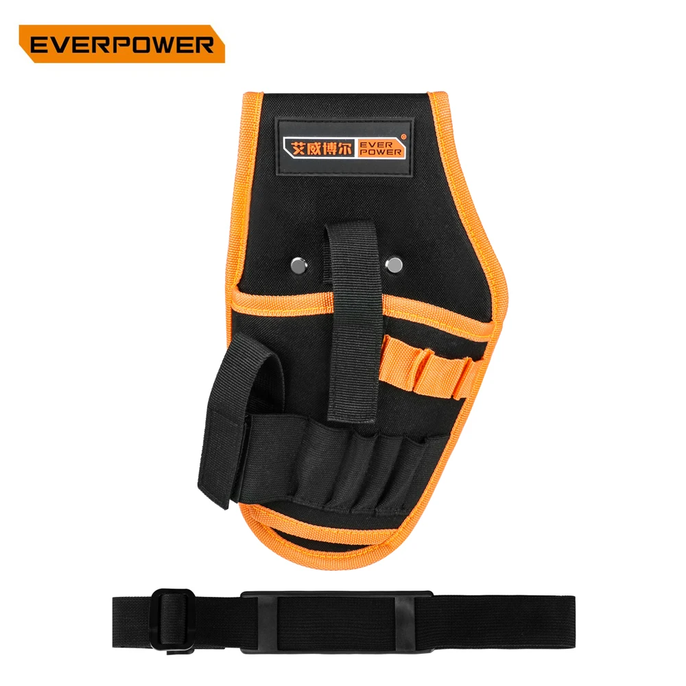 

EVERPOWER Heavy Duty Drill Holster Accessory Pockets and Open Loops for Tool and Bit Storage with Belt