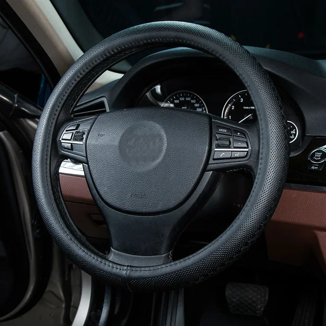 car steering wheel cover genuine leather volante size 38cm for hyundai elantra steering wheel size
