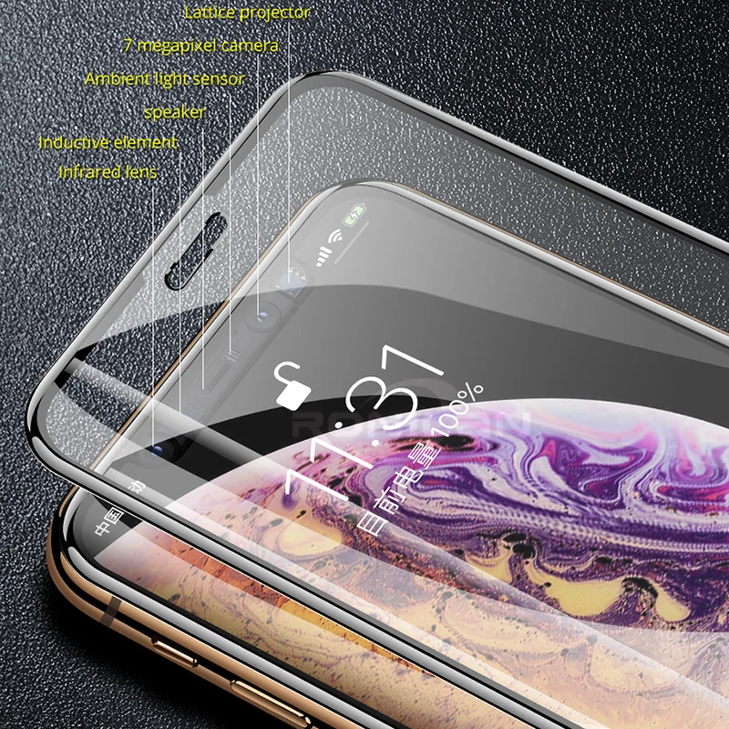 35D Gebogene Rand Vollen Abdeckung Schutz Glas Auf Die Für iPhone 7 8 6 6 S Plus Gehärtetem Screen