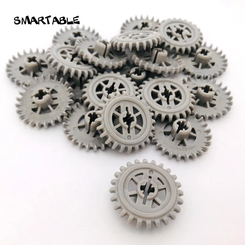 Smartable Bulk MOC Technic gear s/зубчатая рейка/набор звеньев цепи часть строительный блок игрушки совместимый technic 460 шт./лот