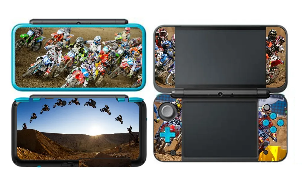 Motocross Moto X 332 Vinyl Skin Sticker Protector for Nintendo NEW 2DS XL LL skins Stickers | Электроника