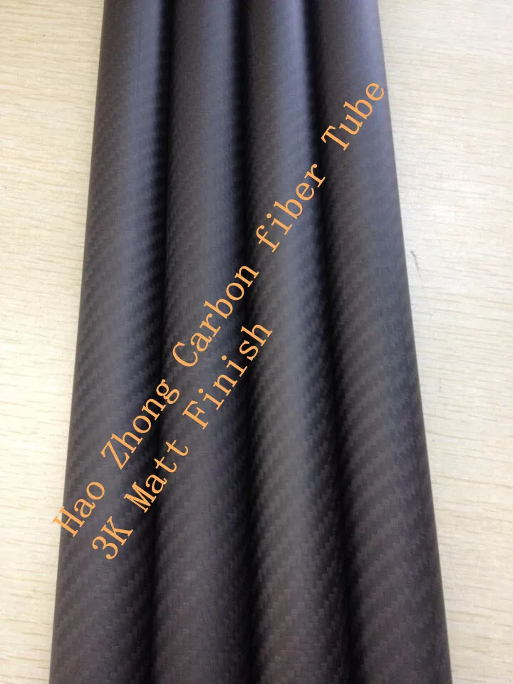 2 pcs 30MM OD x 26MM ID  x 1000MM (1m) 100% Roll 3k Matt Carbon Fiber tube / Tubing / wing tube Quadcopter arm Hexrcopter 30*26