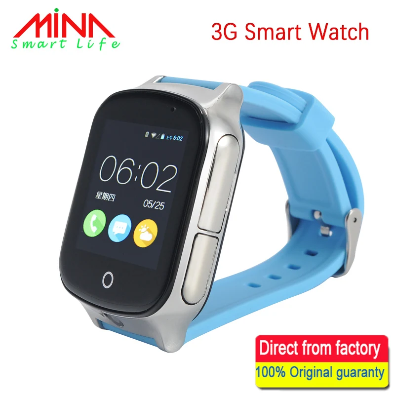 

3G Smart Watch for Kids People Elderly GPS WIFI SOS LBS A19 GPS Watch Camera Locate Finder emergency call 3G child smartwatch