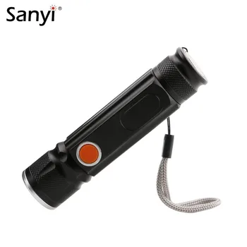 

Super Bright XM-T6 3800LM COB LED USB Flashlight LED Zoomable Focus 18650 Magnetic Torch Lantern Portable Flashlight Lanterna