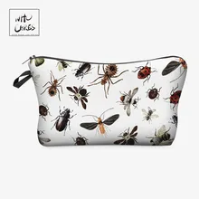 Who Cares модная косметичка насекомых 3D печать Макияж сумки Косметические Сумки для путешествий дамская сумка женская косметичка