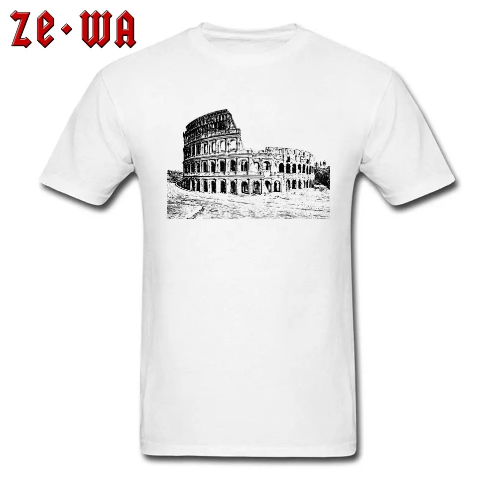 colosseum 1296587_960_720 T Shirt 2018 Short Sleeve Printed Cotton Crew Neck Men T Shirt Europe Tee-Shirts Mother Day colosseum 1296587_960_720 white