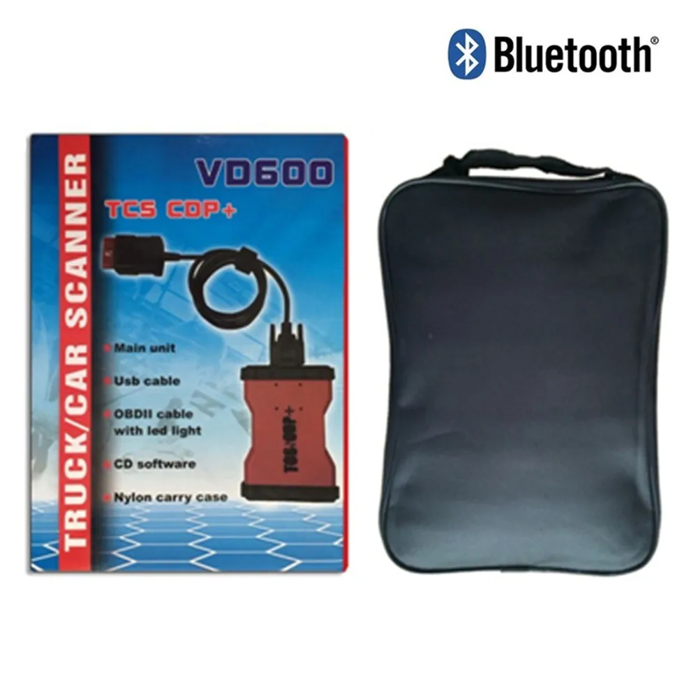 

DHL Best VD600 VD TCS CDP Pro Plus Diagnostic Tool 2015.R3 keygen Bluetooth for car truck gift 4G Memory Card Scanner+black bag