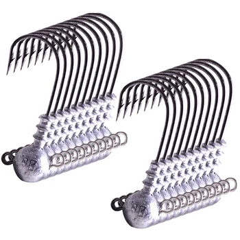

20pcs Fishing hook 3.5g 5g7g jig head hook Double hole for Fishing soft lure worm bait fishing accessories pesca lead hooks tool