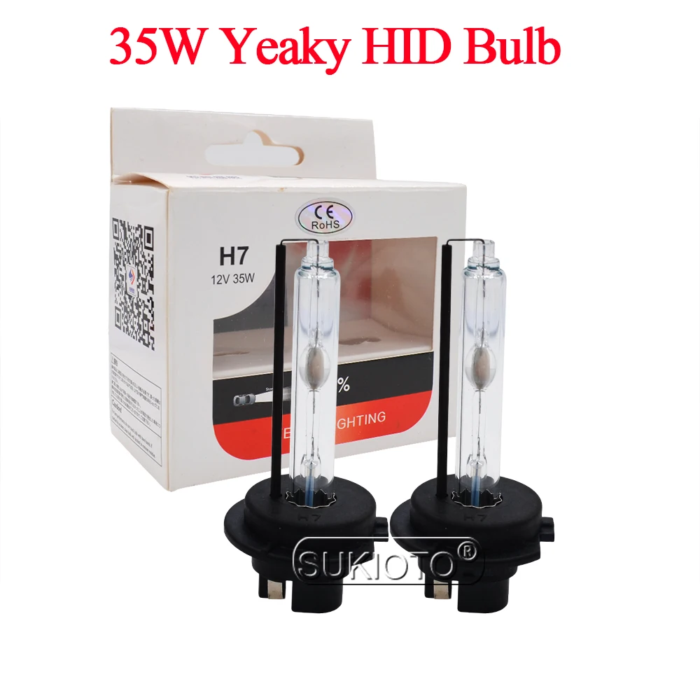 SUKIOTO Original 35W Yeaky Hylux Xenon HID Kit 4500K H1 H7 5500K H11 HB3 HB4 D2H Car Headlight Bulb Hylux A2088 HID Ballast Kit (4)