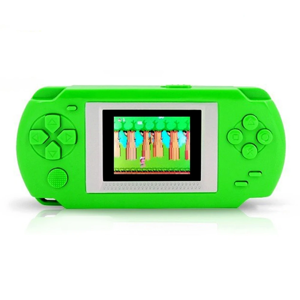 268-в-1 классические игры ручной геймпад ультра-тонкий портативный 2,0 ''цветной экран видеоигры консоли детский игровой плеер - Цвет: Зеленый