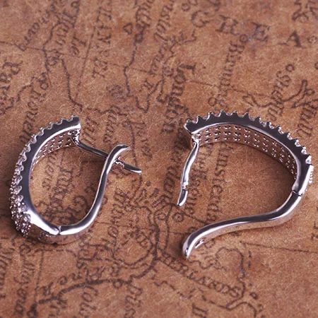 Серьги с кристаллами бриллиантовой огранки (1 пара)|cubic zirconia stud earrings|stud earringsstud earrings