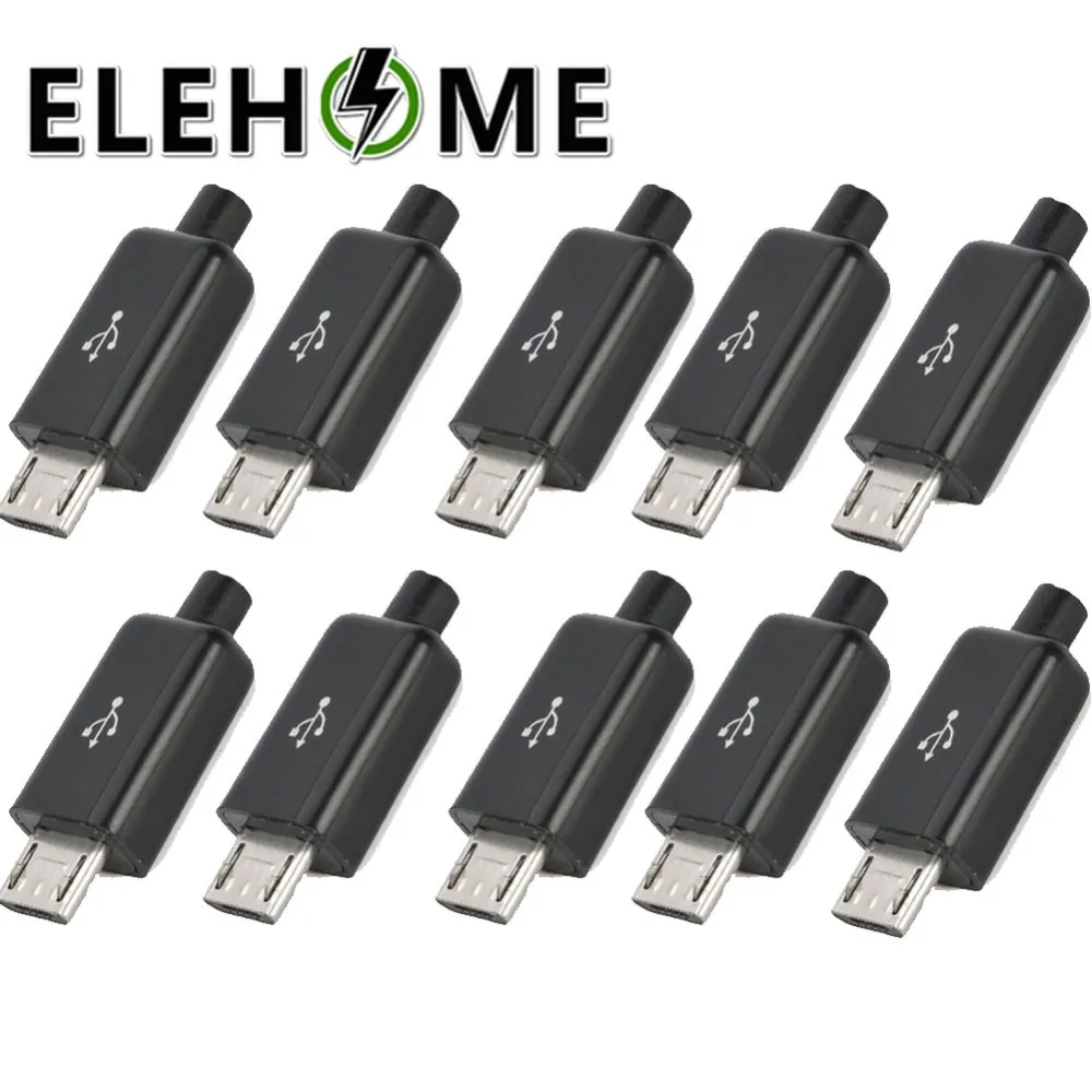 

Micro USB Connector Male Plug Connectors Black Micro USB ConnectorMale USB Plug Socket Connector XF30