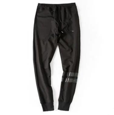 Новые зимние мужские однотонные брюки для отдыха плюс размер тонкие узкие брюки теплые мужские прямые спортивные брюки хлопковые тренировочные брюки - Цвет: Черный