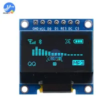 0,96 pulgadas de la CII en serie pantalla OLED para 128X64 I2C monitor de pantalla LCD GND VCC SCL SDA 0,96
