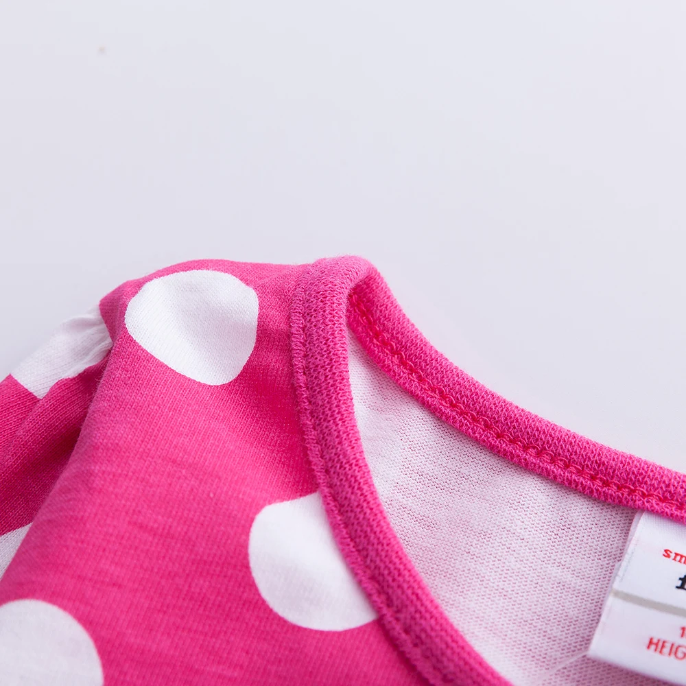 JUXINSU/хлопковая футболка с длинными рукавами и волнистым узором для девочек осенне-зимняя Повседневная стильная футболка с вышивкой для маленьких девочек, одежда для детей