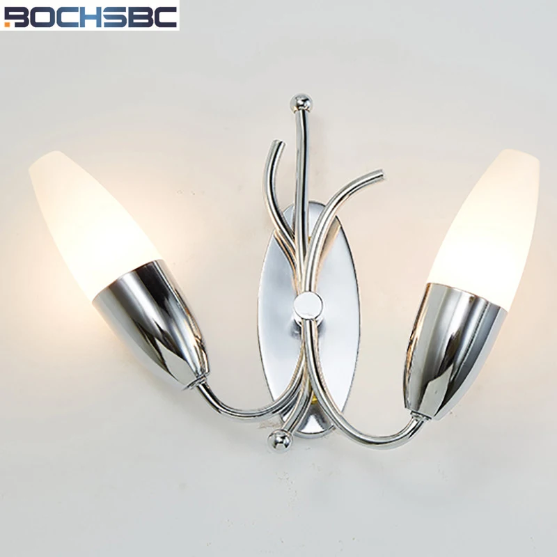 BOCHSBC Creative Chrome Wall Lights Simple Corridor Aisle Lamp Light