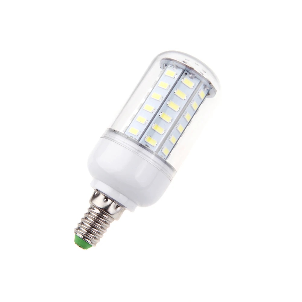 E14 12 Вт 5730 SMD 60 светодиодный свет кукурузы лампы энергосберегающие 360 градусов белый/теплый белый светодиодный лампы 220-240 V