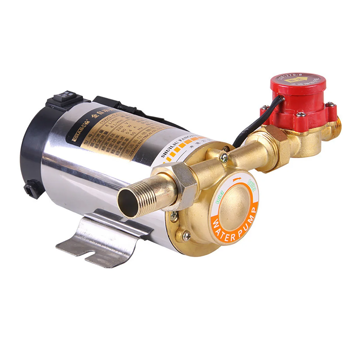 Household Mute Booster Pump For Tap Water Pipeline/Heater With Automatic Flow Switch Solar