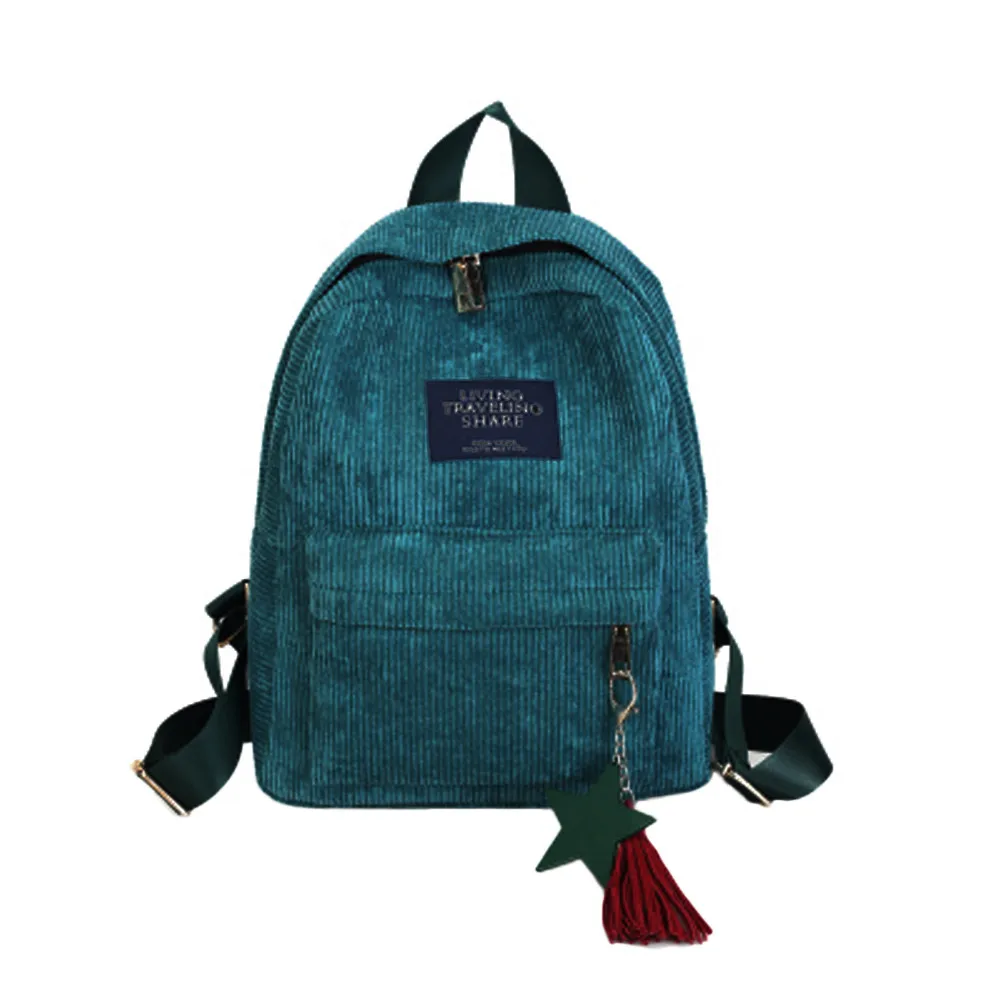 

OCARDIAN Backpack Women Female Korean Version Women's Fashion Vintage Laptop Canvas Tassel School Travel Student Dropship May16