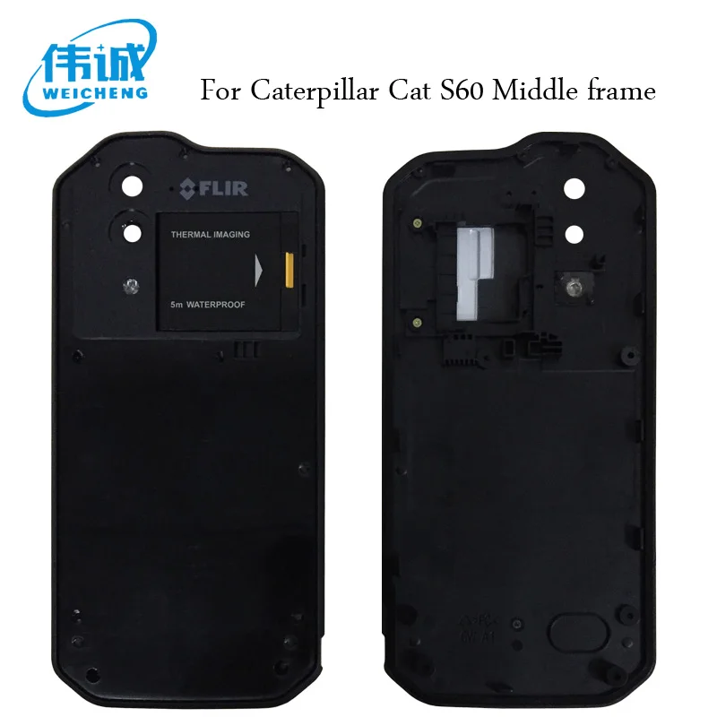 

WEICHENG For Caterpillar Cat S60 S 60 Phone Middle frame Housing Black No LCD Repair Parts For Caterpillar Cat S60 S 60 Phone