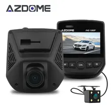 Azdome A305D FHD 1080 P Видеорегистраторы для автомобилей Новатэк 96658 Двойной объектив ЖК-дисплей Экран Sony IMX323 автомобиля видео Регистраторы регистраторы с сзади камера H51