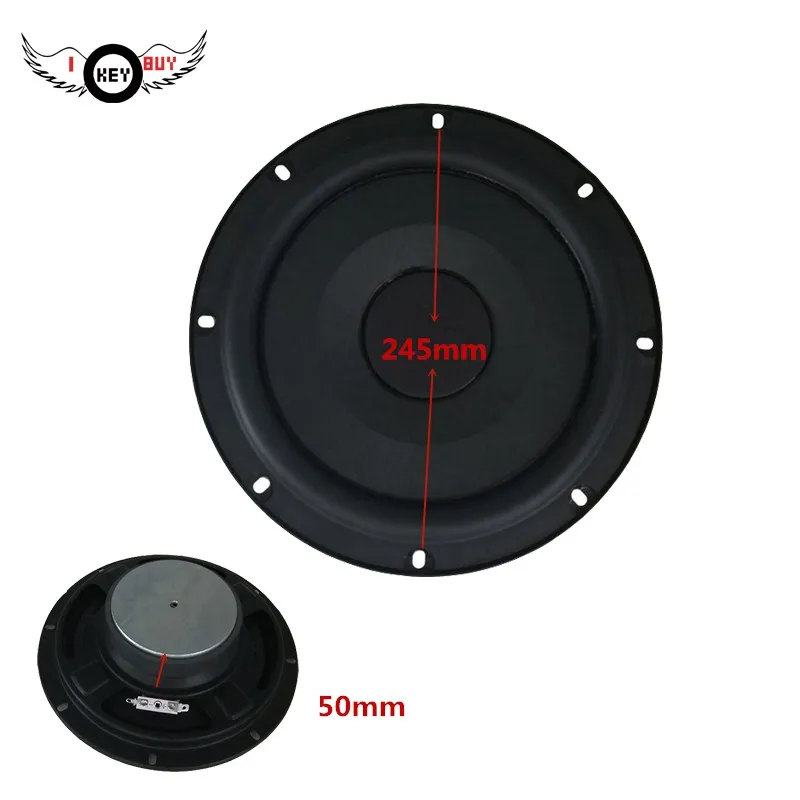 Ультратонкий HiFi 10 дюймовый 2 Ом мощный аудиосабвуфер высокого качества DIY басовые