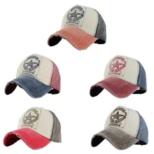 washed cotton Pentagram golf cap fitted cap snapback hat adjustable size gorras casual casquette embroidery letter retro cap