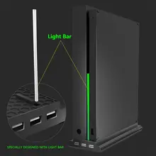 Вертикальная подставка с охлаждающим вентилятором для Xbox One X, держатель для консоли кулер с 3 портами Usb для Xbox One X консоли