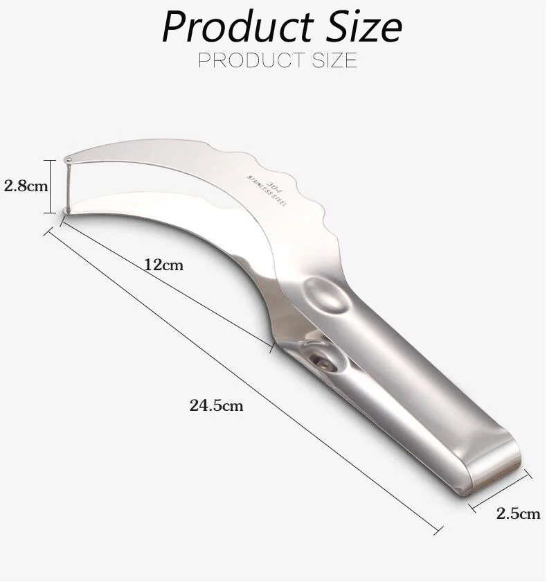Нержавеющая отрезок стали нож для арбуза ломтерезка для фруктов быстрая для нарезки, кухонный аксессуары для кухни
