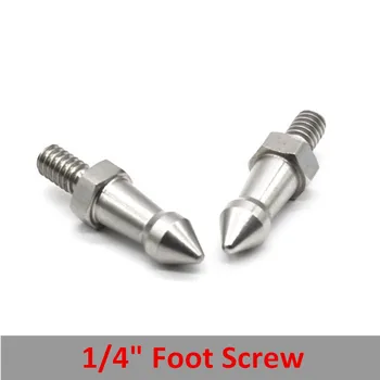 

1/4" Foot Screw Stainless Steel Camera Short Spike for Tripod Monopod Benro SLR DSLR Accessories Spare Parts
