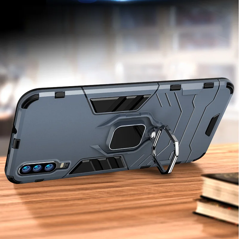 Противоударное кольцо Броня чехол для Huawei P30 Pro P20Lite Mate30 Honor 8X V20 мягкий силиконовый