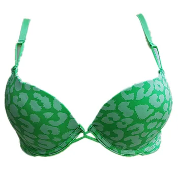 

New sexy Double Push Up bra Ultra Uhick padded Cup women underwear Plus sizes bra Print color Size up up H228