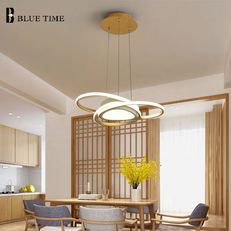 

Golden Body Hanging Lamp Modern LED Pendant Lights For Bedroom Living Room Dining Room Creative Home Fixtures LED Pendant Lamps