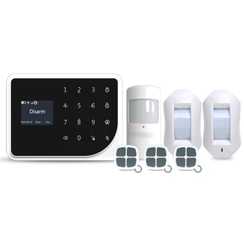 

433mhz wireless wifi gsm alarm system TFT display home security alarm systems with PIR sensor/door detector sensor