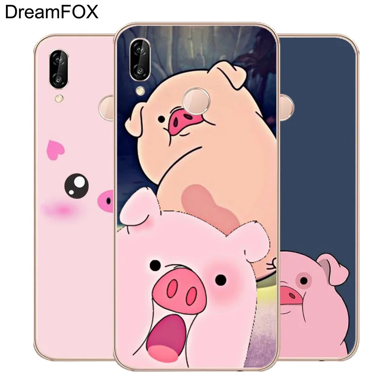 L162 Fashion Pig Design Soft TPU Silicone Case Cover For Huawei P8 P9 P10 P20 P30 Lite Pro P Smart Plus 2017 2019 |