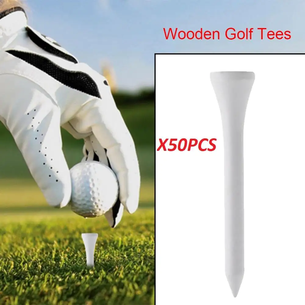 

20pcs/set Wooden Golf Tees 55mm Professional Golf wood Tees Driver Training Golf Accessories Golf Ball Nails