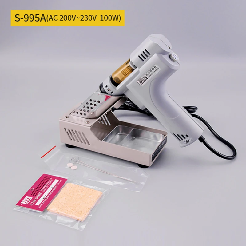 Free Shipping 220V 90W S-995A Electric Vacuum Desoldering Pump Iron Stable Solder Sucker Gun 1pcs gnc women s ultra mega active without iron 90 caplets free shipping u s a original imported
