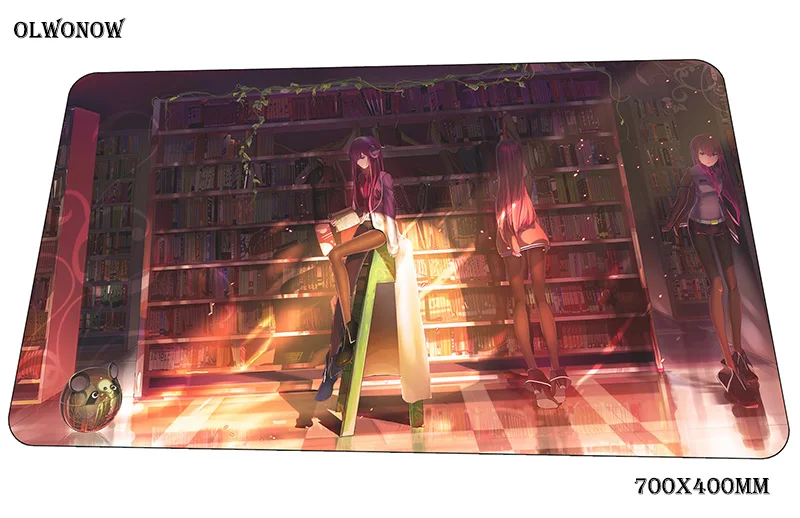 size 700x400x3mm Steins gate коврик для мыши 700x400x3 мм игровой коврик для мыши большой геймерский коврик Инди поп компьютерный стол padmouse клавиатура властные игровые коврики - Цвет: size 700x400x3mm