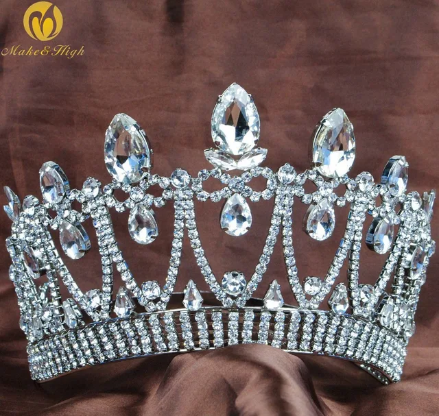 Pricness goccia dellacqua di stile tiara corona di cristallo monili ... Acqua in stile