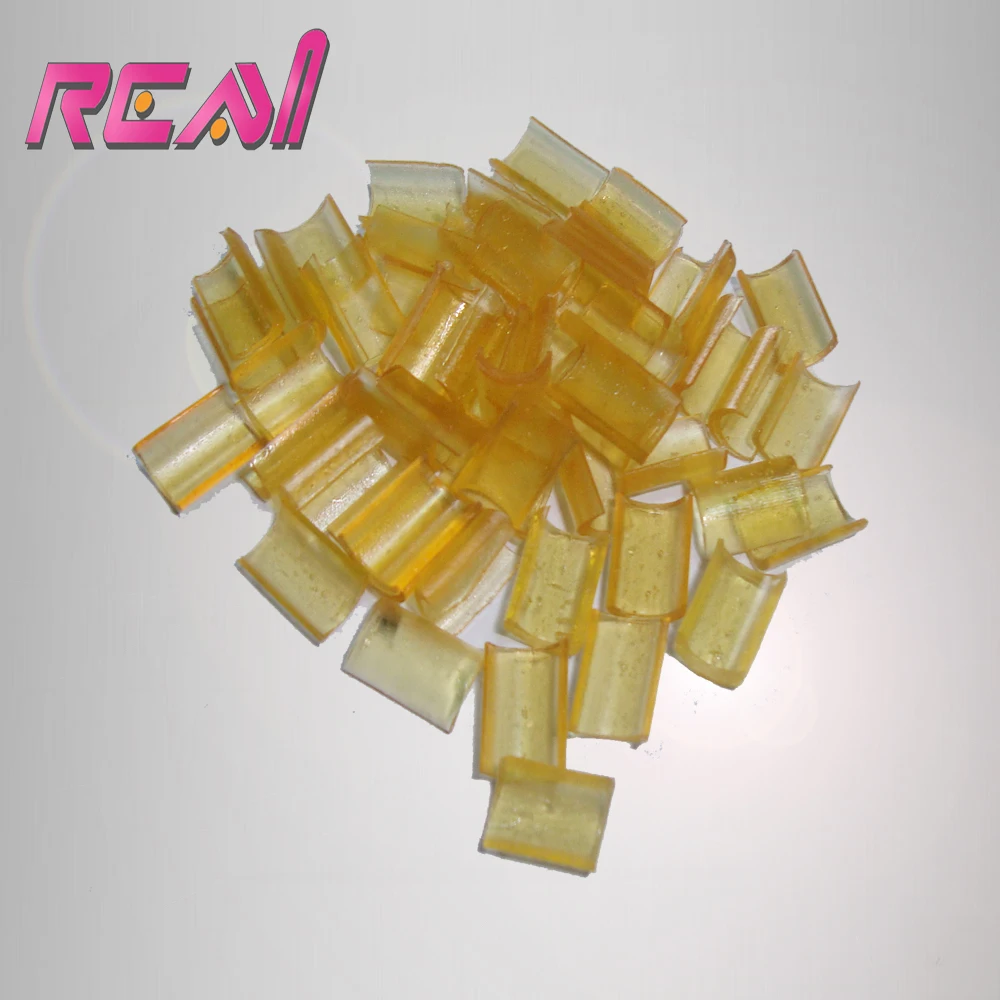 Top Quality Black Brown Blonde Nail Keratin Glue Nail Tip Keratin U-Shaped Fusion Glue Nail Tip For Keratin Hair Extensions