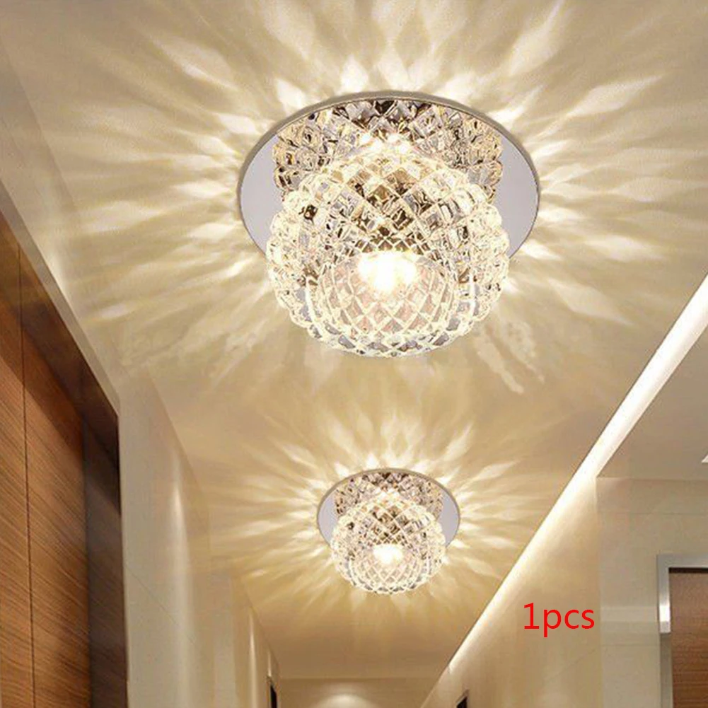 

5W 220V Home Decoration UV Luxurious Living Room Crystal Pendant Lamp Super Bright Large Lighting Area Energy Saving Bedroom