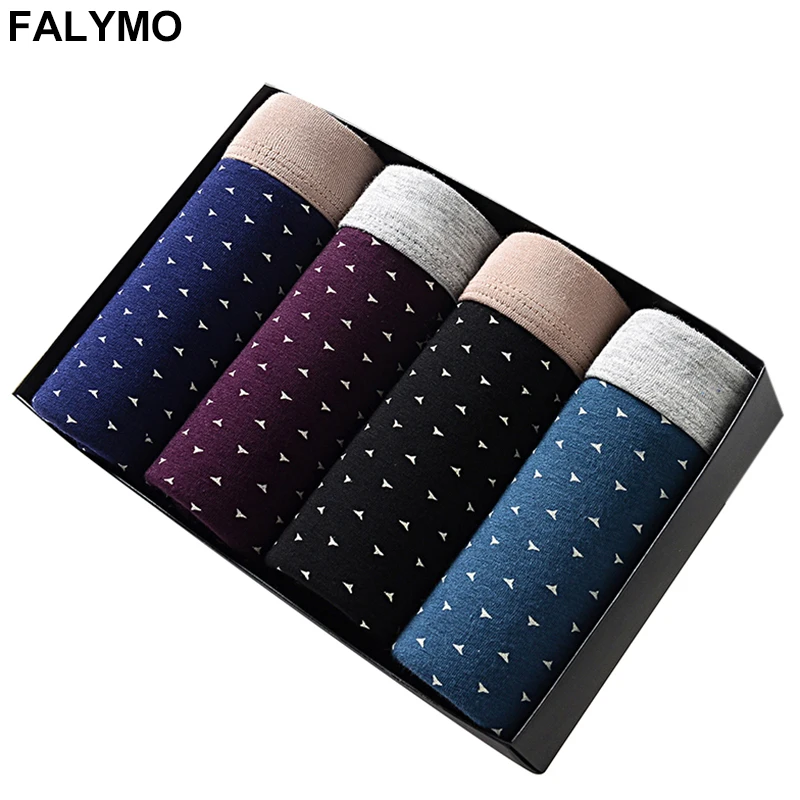 

Men's Underwear Cotton Breathable Comfortable Underpants Print Boxers Shorts Male Boxer 4pcs/Lot Boxershorts Drawers Underpants