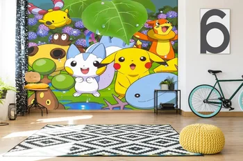 

[Self-Adhesive] 3D Pokemon Cute Elf Baby 22 Japan Anime Wall Paper mural Wall Print Decal Wall Murals