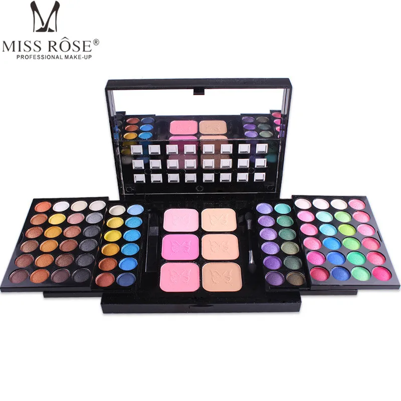 

Miss Rose Eye Shadow Professional Makeup Kit 72 Color Shimmer Eyeshadow Palette Compact Powder Cosmetics Box MR20