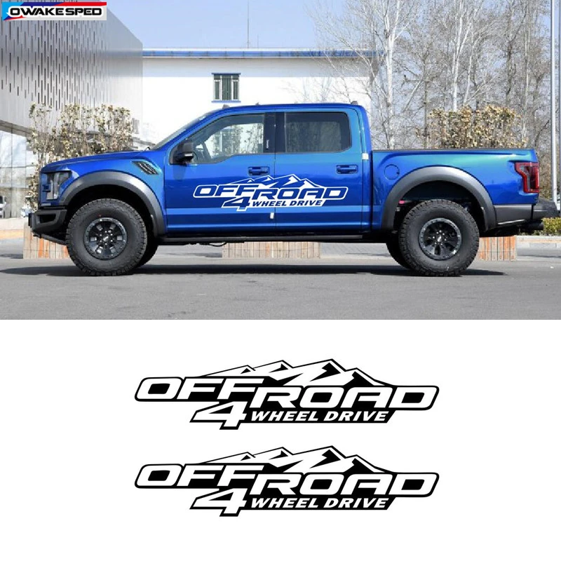 4 X 4 vinyl decal 4 by 4 Truck SUV This is for 2 Vinyl Decals Free Shipping