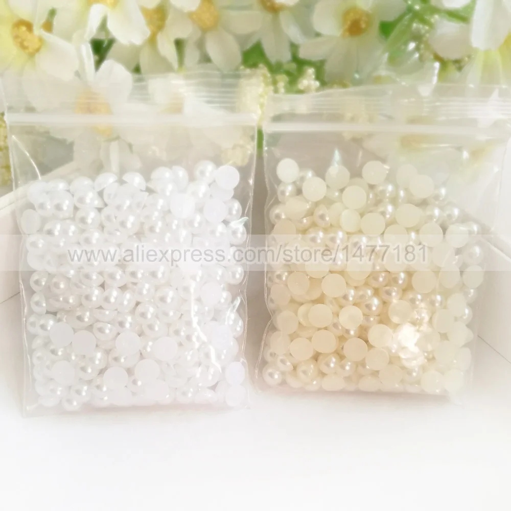 6mm Half Round Pearls 1