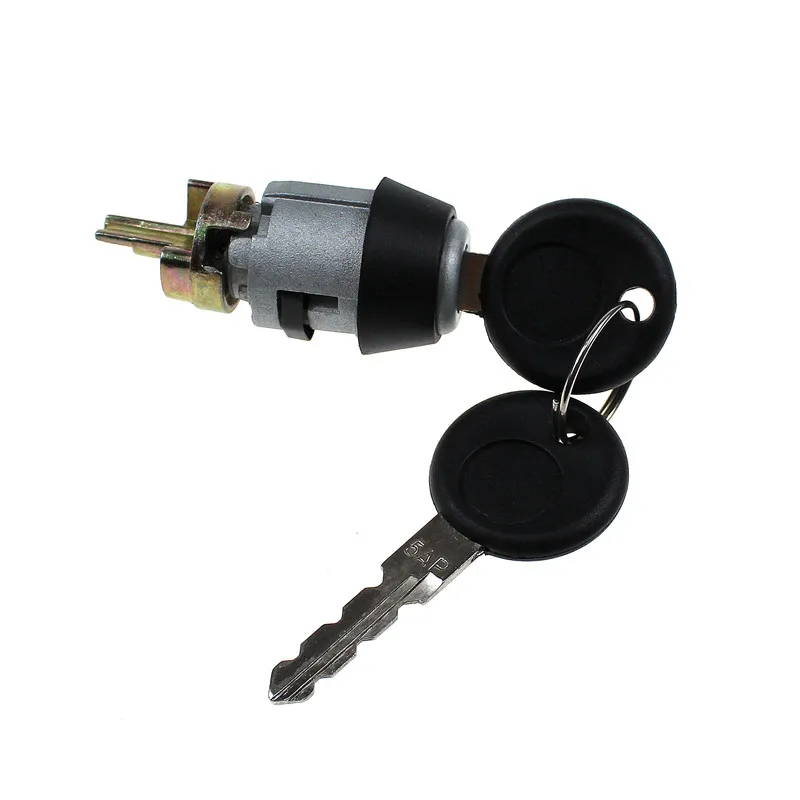 LARBLL Steering Ignition Switch Lock Cylinder with key for Volkswagen VW Cabrio Golf Transporter