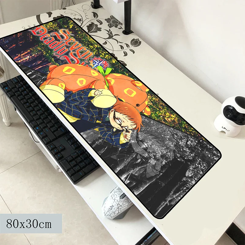 

nanatsu no taizai mouse pad 800x300x2mm mats gel Computer mouse mat gaming accessories present mousepad keyboard games pc gamer