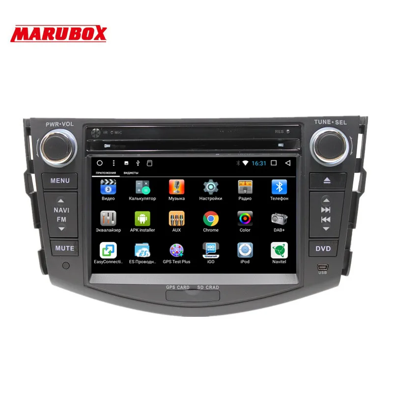 Perfect MARUBOX 7A106DT8,Car Multimedia Player for Toyota RAV4,2005-2013,Octa Core,1024*600,Android 8.1,2GB RAM, 32GB ROM,GPS,DVD,Radio 1