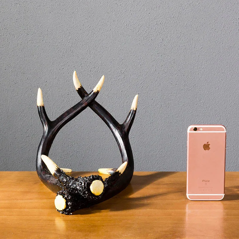 الأوروبي الفنون الإبداعية الراتنج النبيذ الرف المنزل desktop تلفزيون غرفة المعيشة الديكور قرون أصحاب النبيذ زجاجة حامل الحرف